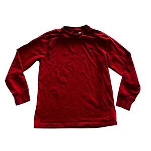 Polo Ralph Lauren Boy's MD Red Green Pony Long Sleeve T-shirt